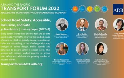 Special APRSO webinar “School Road Safety: accessible, inclusive and safe” – pre-event to the Asia and the Pacific Transport Forum 2022