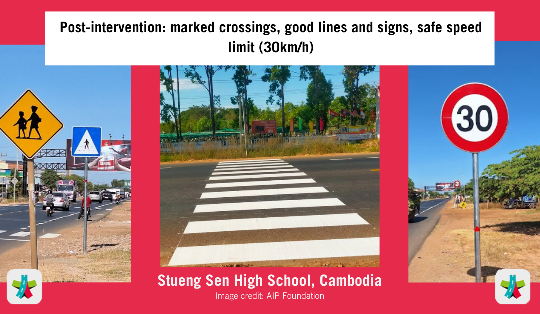 Prudential Cambodia and AIP Foundation make Stueng Sen High School safer through their Safe School Zone Infrastructure Modification project