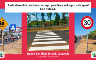 Prudential Cambodia and AIP Foundation make Stueng Sen High School safer through their Safe School Zone Infrastructure Modification project
